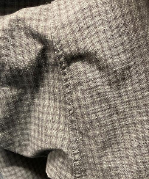 STEVEN ALAN（スティーブンアラン）STEVEN ALAN (スティーブンアラン) TRミニチェックレギュラーカラーシャツ グレー×ブラック サイズ:XLの古着・服飾アイテム