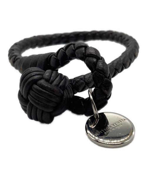 BOTTEGA VENETA（ボッテガベネタ）BOTTEGA VENETA (ボッテガベネタ) レザーイントレチャートブレスレット ブラウンの古着・服飾アイテム