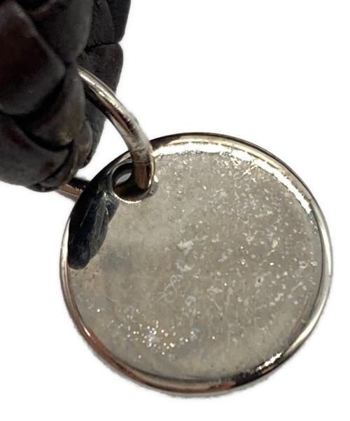 BOTTEGA VENETA（ボッテガベネタ）BOTTEGA VENETA (ボッテガベネタ) レザーイントレチャートブレスレット ブラウンの古着・服飾アイテム