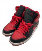 NIKEナイキ）の古着「AIR JORDAN 1 MID / エアジョーダン1 ミッド」｜ブラック×レッド
