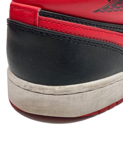 NIKE（ナイキ）NIKE (ナイキ) AIR JORDAN 1 MID / エアジョーダン1 ミッド ブラック×レッド サイズ:28の古着・服飾アイテム