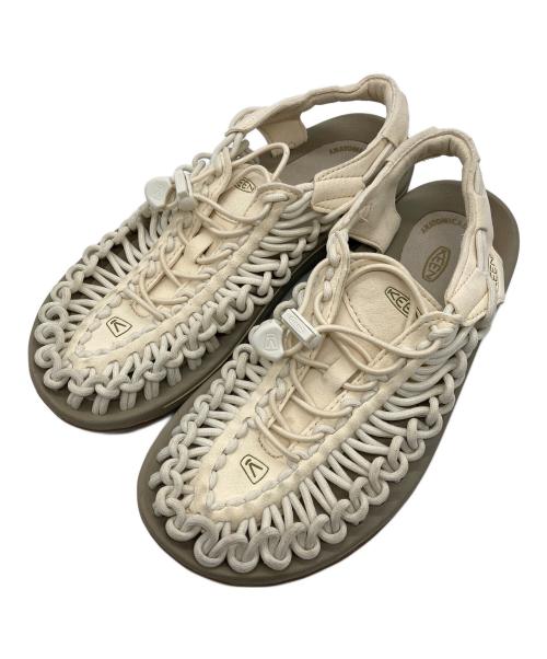KEEN（キーン）KEEN (キーン) UNEEKサンダル グレー×アイボリー サイズ:23.5cmの古着・服飾アイテム
