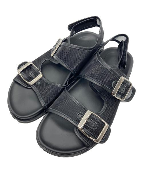 FABIO RUSCONI（ファビオルスコーニ）FABIO RUSCONI (ファビオルスコーニ) フラットメッシュサンダル ブラック サイズ:37の古着・服飾アイテム