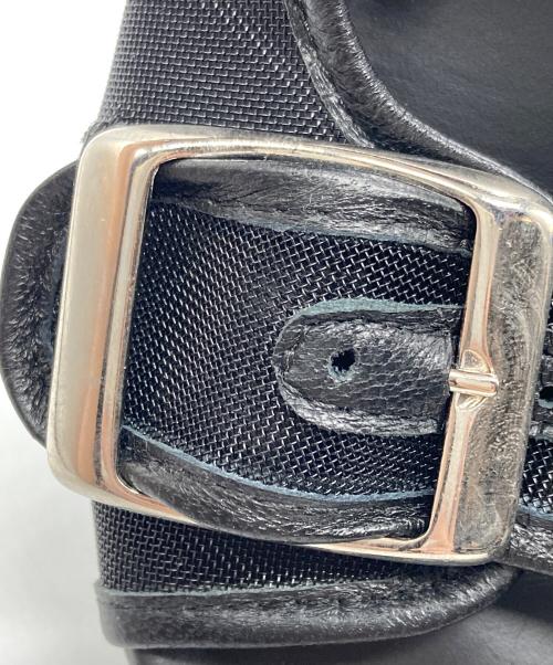 FABIO RUSCONI（ファビオルスコーニ）FABIO RUSCONI (ファビオルスコーニ) フラットメッシュサンダル ブラック サイズ:37の古着・服飾アイテム