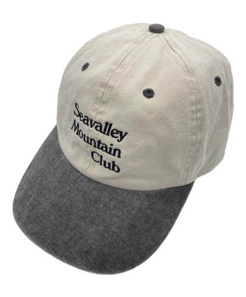 NEWHATTAN（ニューハッタン）NEWHATTAN (ニューハッタン) SEA (シー) Seavalley Mountain Clubキャップ グレー×アイボリーの古着・服飾アイテム
