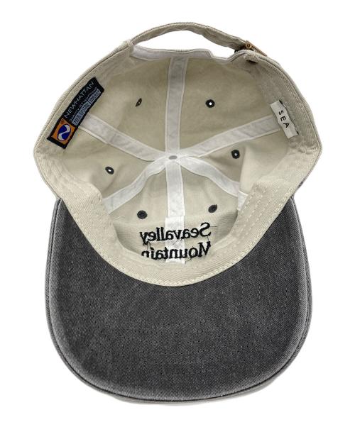 NEWHATTAN（ニューハッタン）NEWHATTAN (ニューハッタン) SEA (シー) Seavalley Mountain Clubキャップ グレー×アイボリーの古着・服飾アイテム