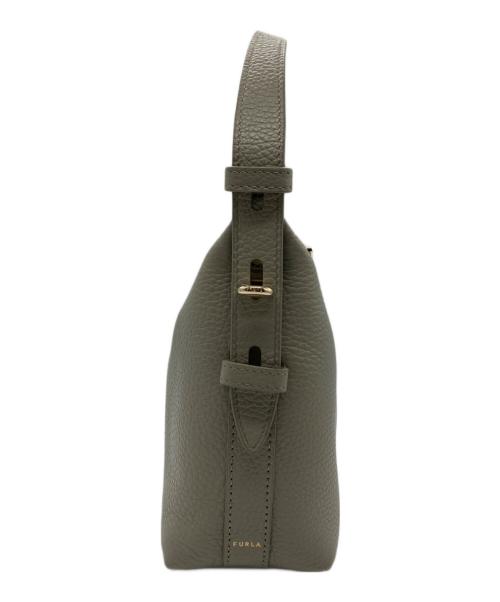 FURLA（フルラ）FURLA (フルラ) NET / ネットハンドバッグ グレージュの古着・服飾アイテム