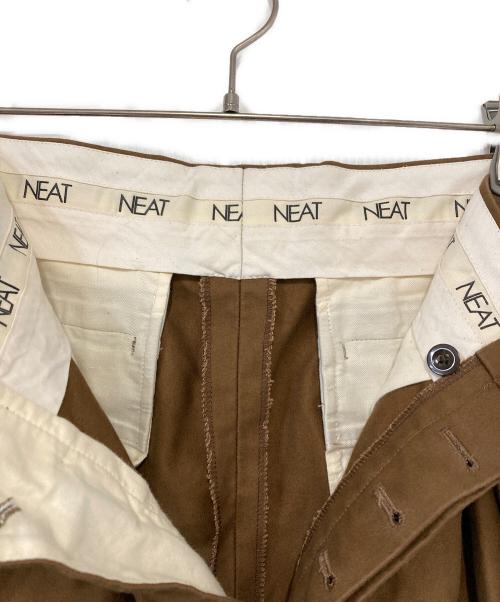 NEAT（ニート）NEAT (ニート) タックパンツ ブラウン サイズ:46の古着・服飾アイテム