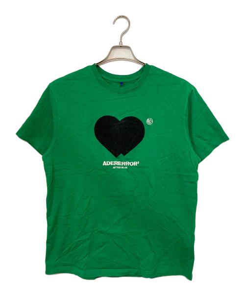 ADER error（アーダーエラー）ADER error (アーダーエラー) ツインハートロゴTシャツ グリーン サイズ:A2の古着・服飾アイテム