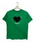 ADER error（アーダーエラー）の古着「ツインハートロゴTシャツ」｜グリーン