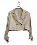 La boutique BonBonラブティックボンボン）の古着「クロップドトレンチジャケット」｜ベージュ