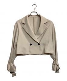 La boutique BonBon（ラブティックボンボン）の古着「クロップドトレンチジャケット」｜ベージュ