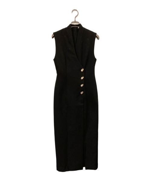 Snidel（スナイデル）Snidel (スナイデル) 金釦ジレワンピ ブラックの古着・服飾アイテム