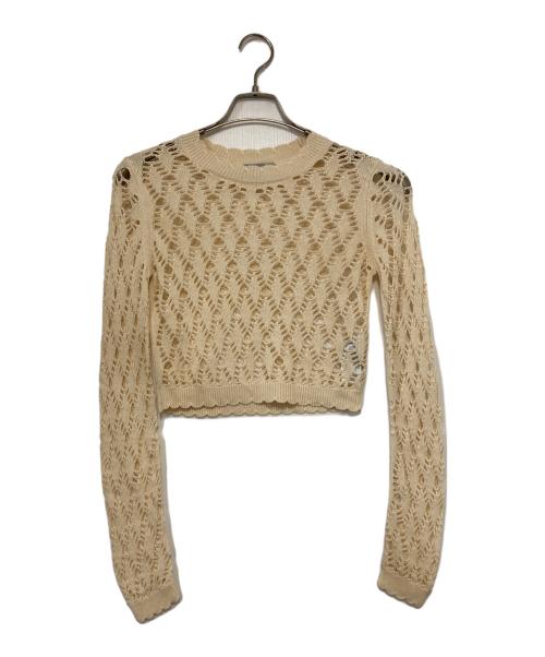 ALL SAINTS（オールセインツ）ALL SAINTS (オールセインツ) ERIN 2-IN-1 CROCHET JUMPER MAXI DRESS ベージュ サイズ:ＸＳの古着・服飾アイテム