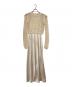 ALL SAINTS（オールセインツ）の古着「ERIN 2-IN-1 CROCHET JUMPER MAXI DRESS」｜ベージュ