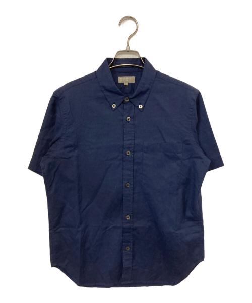 MARGARET HOWELL（マーガレットハウエル）MARGARET HOWELL (マーガレットハウエル) 半袖シャツ ネイビー サイズ:Sの古着・服飾アイテム