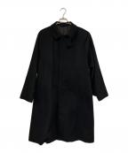 nestrobe confectネストローブ コンフェクト）の古着「ウールカシミヤブレンドステンカラーコート」｜ブラック