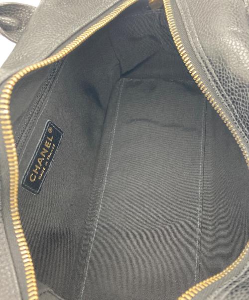 CHANEL（シャネル）CHANEL (シャネル) キャビアスキンマトラッセミニボストンバッグ ブラックの古着・服飾アイテム