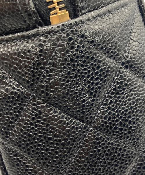 CHANEL（シャネル）CHANEL (シャネル) キャビアスキンマトラッセミニボストンバッグ ブラックの古着・服飾アイテム