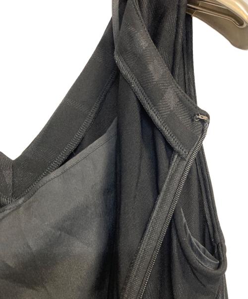 BURBERRY LONDON（バーバリーロンドン）BURBERRY LONDON (バーバリーロンドン) シャドウノバチェックノースリーブワンピース ブラック サイズ:36の古着・服飾アイテム