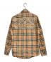 BURBERRY (バーバリー) 21SS バックロゴノバチェックシャツ ベージュ×ブラック サイズ:S：28000円