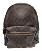 COACHコーチ）の古着「シグネチャーレザーリュック」