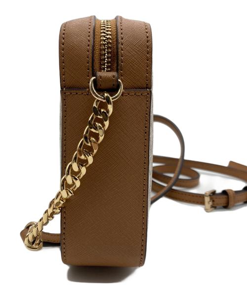 MICHAEL KORS（マイケル・コース）MICHAEL KORS (マイケルコース) モノグラムチェーンショルダーバッグ ブラウンの古着・服飾アイテム