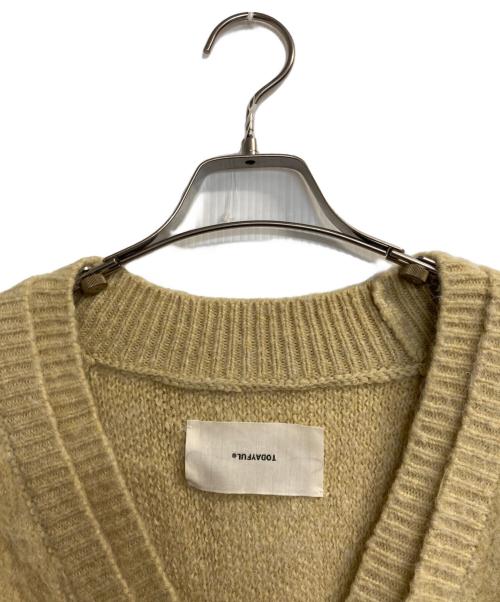 TODAYFUL（トゥデイフル）TODAYFUL (トゥデイフル) Brashed Vneck Cardigan イエロー サイズ:ＦＲＥＥの古着・服飾アイテム