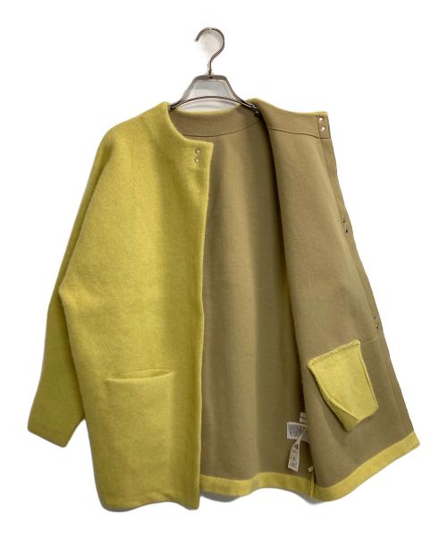 LAGUNA MOON（ラグナムーン）LAGUNA MOON (ラグナムーン) ラクーン配色ニットカーディガン イエロー サイズ:Fの古着・服飾アイテム