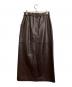 Ameri (アメリ) DEEP SLIT SYNTHETIC LEATHER SKIRT/ディープスリットシンセティックレザースカート ブラウン サイズ:M：3000円