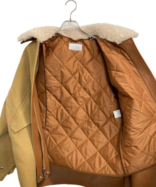 ETRE TOKYO（エトレトウキョウ）ETRE TOKYO (エトレトウキョウ) マルチファブリックリバーシブルコート ブラウン サイズ:Sの古着・服飾アイテム