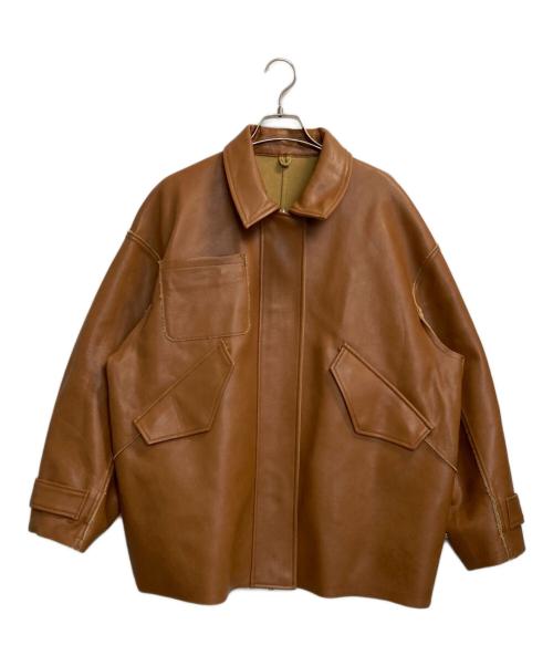 ETRE TOKYO（エトレトウキョウ）ETRE TOKYO (エトレトウキョウ) マルチファブリックリバーシブルコート ブラウン サイズ:Sの古着・服飾アイテム