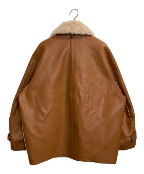 ETRE TOKYO（エトレトウキョウ）ETRE TOKYO (エトレトウキョウ) マルチファブリックリバーシブルコート ブラウン サイズ:Sの古着・服飾アイテム