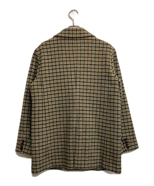 Ameri（アメリ）Ameri (アメリ) CHECK ECO WOOL BIG JACKET/チェックエコウールビッグジャケット グリーン×ベージュ サイズ:FREEの古着・服飾アイテム