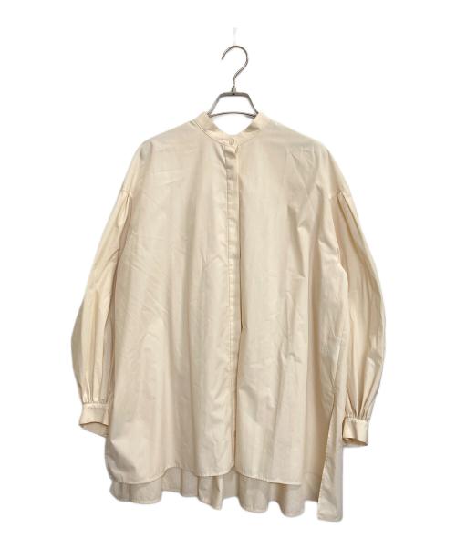 LE PHIL（ル フィル）LE PHIL (ル フィル) ライトタイプライターギャザーブラウス アイボリー サイズ:FREEの古着・服飾アイテム