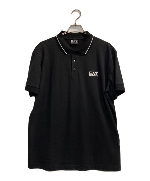 EA7（イーエーセブン）EA7 (イーエーセブン) ポロシャツ ブラック サイズ:3ＸＬの古着・服飾アイテム