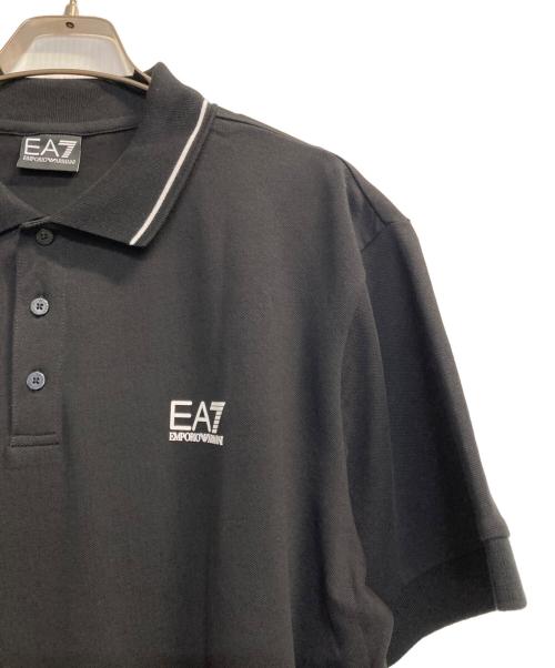 EA7（イーエーセブン）EA7 (イーエーセブン) ポロシャツ ブラック サイズ:3ＸＬの古着・服飾アイテム