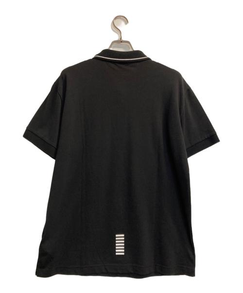 EA7（イーエーセブン）EA7 (イーエーセブン) ポロシャツ ブラック サイズ:3ＸＬの古着・服飾アイテム