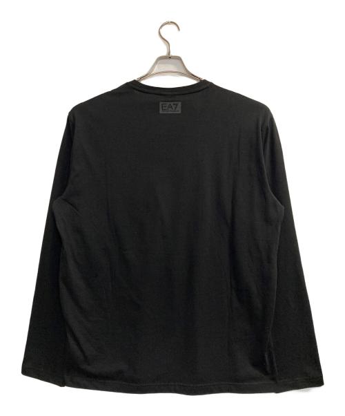 EA7（イーエーセブン）EA7 (イーエーセブン) エンボスロゴ長袖Tシャツ ブラック サイズ:XXLの古着・服飾アイテム