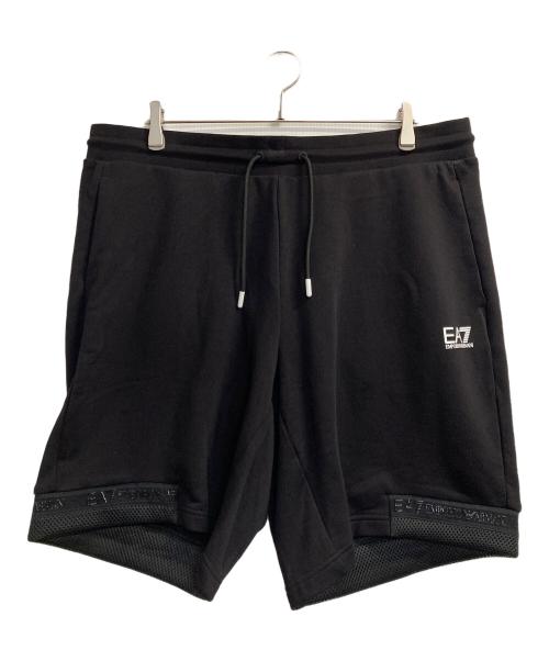 EA7（イーエーセブン）EA7 (イーエーセブン) スウェットハーフパンツ ブラック サイズ:3XLの古着・服飾アイテム