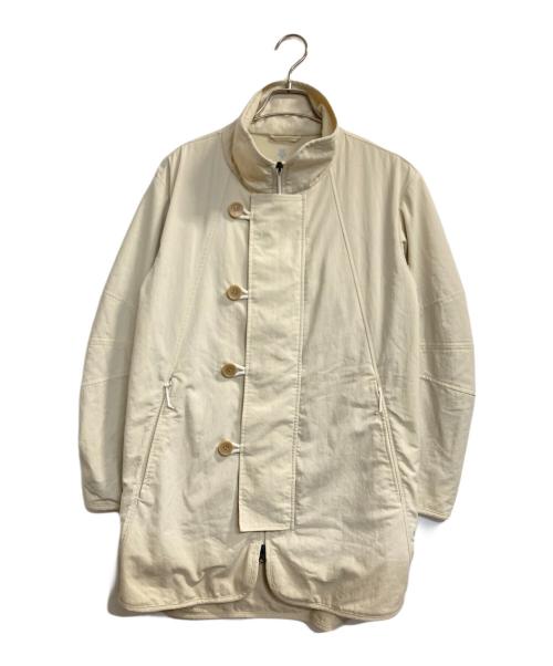 DESCENTE ALLTERRAIN（デザイント オルテライン）DESCENTE ALLTERRAIN (デザイント オルテライン) ddd スタンドカラーミリタリーコート アイボリー サイズ:Sの古着・服飾アイテム