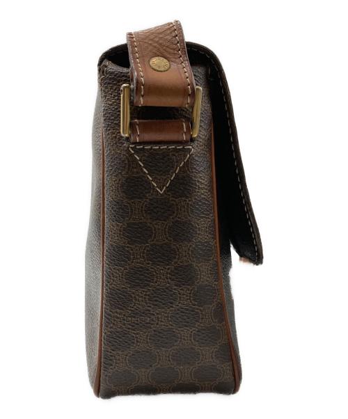 CELINE（セリーヌ）CELINE (セリーヌ) マカダム柄ショルダーバッグ ブラウンの古着・服飾アイテム