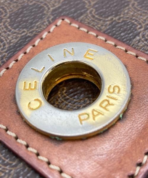 CELINE（セリーヌ）CELINE (セリーヌ) マカダム柄ショルダーバッグ ブラウンの古着・服飾アイテム