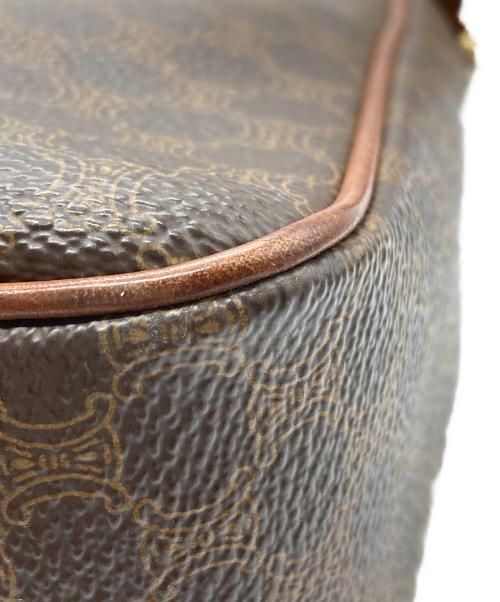 CELINE（セリーヌ）CELINE (セリーヌ) マカダム柄ショルダーバッグ ブラウンの古着・服飾アイテム