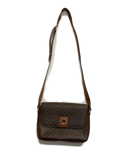 CELINE（セリーヌ）CELINE (セリーヌ) マカダム柄ショルダーバッグ ブラウンの古着・服飾アイテム