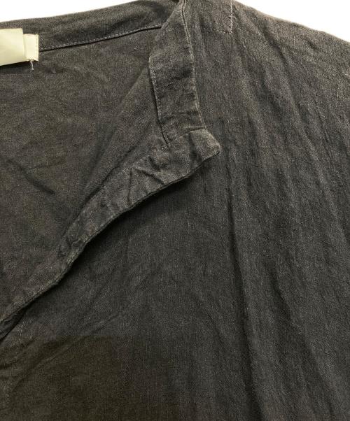 Veritecoeur（ヴェリテクール）Veritecoeur (ヴェリテクール) リネンスキッパーノースリーブワンピース ネイビー サイズ:Fの古着・服飾アイテム