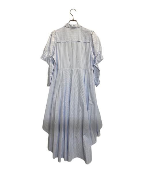 DazzliN（ダズリン）dazzlin (ダズリン) POLO BCS (ポロ・ビーシーエス) ヘムレイヤードシャツワンピース ブルー×ホワイト サイズ:Sの古着・服飾アイテム