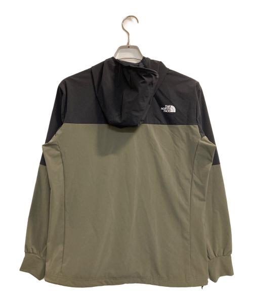 THE NORTH FACE（ザ ノース フェイス）THE NORTH FACE (ザ ノース フェイス) エイペックスフレックスフーディ ブラック×グリーン サイズ:Mの古着・服飾アイテム