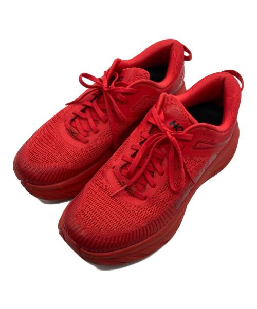 HOKAONEONE（ホカオネオネ）HOKAONEONE (ホカオネオネ) スニーカー レッド サイズ:26.5ｃｍの古着・服飾アイテム