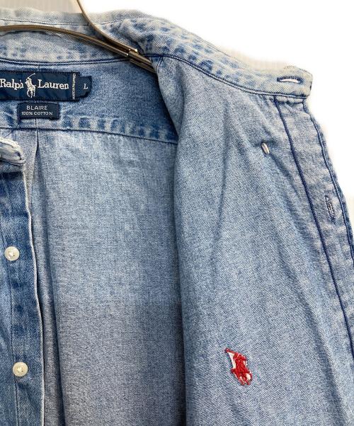 RALPH LAUREN（ラルフローレン）RALPH LAUREN (ラルフローレン) BLAIREデニムシャツ インディゴ サイズ:Ｌの古着・服飾アイテム